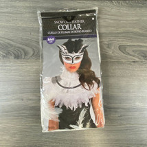 Adult Snow Owl Feather Collar Halloween Dress Up Fancy Cosplay Party 1 Piece - £13.06 GBP