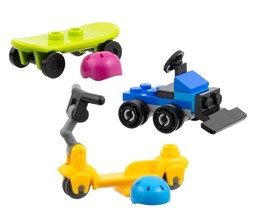 NEW City Lego Toy Skateboard, Snow ATV &amp; Scooter Microsets - $12.56