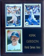Frames, Plaques and More Kirk Gibson Los Angeles Dodgers 3-Card Plaque - £17.69 GBP