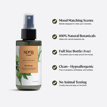 Sprig by Kohler Body & Linen Mist, Recharge (Bergamot and Lemongrass), 4 Oz. image 3