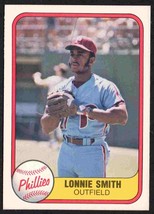 Philadelphia Phillies Lonnie Smith 1981 Fleer Baseball Card #15 nr mt - £0.39 GBP