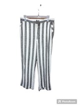 Vince Camuto Drawstring Wide Leg Cabana Stripe Pants Size Medium  - £15.72 GBP