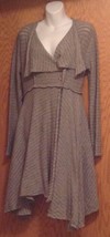 Umgee Womens Size Small Gray Draped Knit Long Cardigan Sweater Bohemian - £19.34 GBP