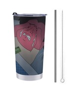 Mondxflaur Cute Steel Thermal Mug Thermos with Straw for Coffee - $28.78 CAD