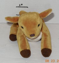 Ty Whisper the Deer 6&quot; Beanie Babie baby plush toy Brown Tan - £7.74 GBP