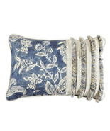 Croscill Gavin Boudoir Throw Pillow Lumbar Breakfast Blue 19x13 Fringe D... - £46.84 GBP