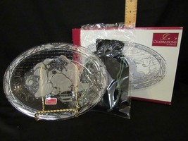 Mikasa Crystal Celebrations Nativity 9&quot; Plate Stand in Box - Germany - £7.44 GBP