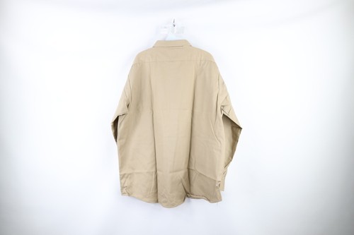 NOS Vtg 60s Five Brother Mens 17 L Union Made Cotton Twill Work Button Shirt USA Item image 9