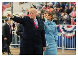 President Donald Trump At Inagural Parade With Melania 5X7 Photo - £6.76 GBP
