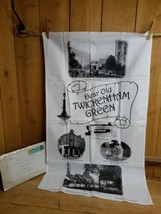 Vintage HC Gadd Antiques THE GREEN Twickenham Unused Cotton Tea Towel 18&quot; x 31&quot; - £23.73 GBP