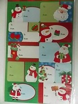 Christmas Wrap Gift Tags - Peel &amp; Stick - to &amp; from Labels for Presents ... - £5.57 GBP
