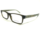 Burberry Eyeglasses Frames B2223 3010 Clear Green Nova Check Arms 54-17-145 - $93.28