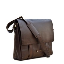 Style n Craft 392005 Messenger Bag in Full Grain Dark Brown Leather - £99.68 GBP