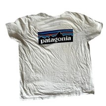 Patagonia Organische Baumwolle T-Shirt Rücken Logo Kurzärmelig Größe L - $29.45