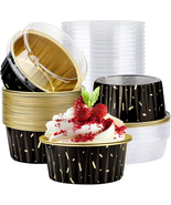 Disposable Aluminum Foil Cups,  30Pcs 5Oz Foil Ramekins Cupcake Baking C... - £12.90 GBP
