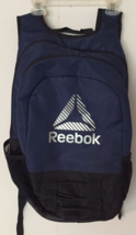 Reebok backpack blue &amp; black, spot for laptop two zip close spaces mesh ... - $12.86