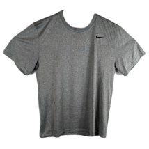 Nike Dri Fit Mens Gray Athletic Shirt Large Tee - £28.04 GBP