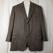 Ermenegildo Zegna Cashmere Silk Sport Coat Brown Suit Jacket Lined 2 But... - £181.97 GBP