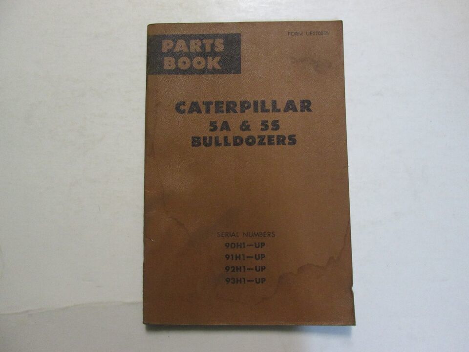 Caterpillar 5A &amp; 5S Bulldozers Parts Book WATER DAMAGE USED OEM - $6.96