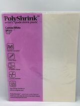 Polyshrink Artists Grade Shrink Plastic Canvas White 5 Sheets 8&quot; X 10.5&quot;... - €4,15 EUR