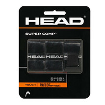 HEAD Super Comp Over Grip Tennis Cushion Tapes Racket Black 0.5mm 1 PC 2... - £14.35 GBP