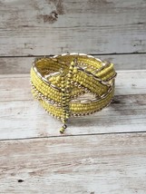 Vintage Bracelet - Beautiful Yellow Wrap Bracelet - £11.16 GBP
