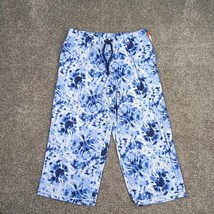 Carole Hochman Pajama Bottoms Women Small Blue Tie Dye Sleep Lounge Pants - $9.99