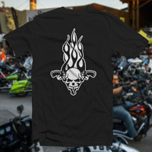 Skull and Crossed Revolvers COTTON T-SHIRT Sturgis Dayton Bike Week HD C... - $17.73+