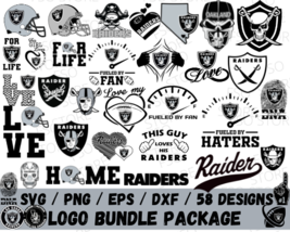 Las Vegas Raiders 58 Svg NFL Bundle Package Designs - $2.50