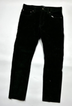 J. Crew The Sutton Corduroy Pants Green Black Cotton Size 31 X 30 Men&#39;s - £16.95 GBP