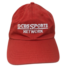 VTG CBS Sports Hat Network Logo Embroidered Red Adjustable Strap Hat Cap... - $51.47