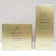 Artistry Supreme LX Amway Regenerating Face and Eye Cream Set 118184 118185 - £310.72 GBP