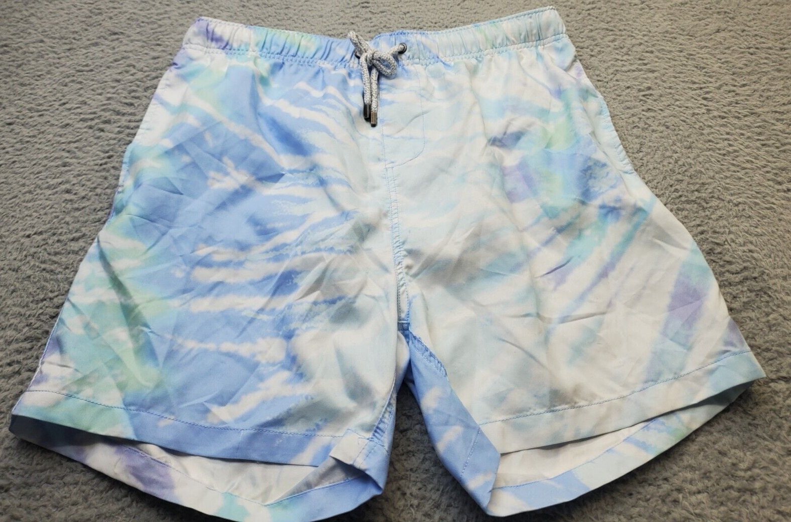 The Endless Summer Board Shorts Men 2XL White Blue Tie Dye Mesh Lined Dr... - $16.69