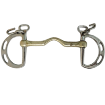 Uxeter Slotted Kimberwick English Horse Bit Stainless Copper 5" Mouth image 2
