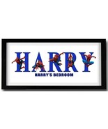 SPIDERMAN Personalised Name Print Art - High Quality Frame Included - Ma... - €31,16 EUR