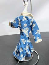 Barbie Robe Cherries Grapes Blue and White belt tie Doll Vintage  Clone - £3.86 GBP