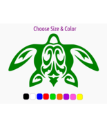 Sea Turtle Tribal Sticker Decal Laptop Car Window Wall CHOOSE SIZE COLOR - $3.18+