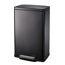 Stainless Steel 13-Gallon Kitchen Trash Can with Step Lid Charcoal Black... - €168,77 EUR