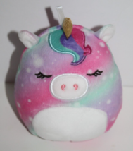 Squishmallow Unicorn Pig 5&quot; Plush Pastel Soft Toy Dots Stuffed Animal Kellytoy - £8.27 GBP