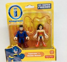 Fisher-Price Imaginext DC Super Friends, Superman &amp; Wonder Woman - £12.22 GBP