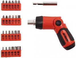 26 Piece Ratchet Screwdriver And Bit Set Adjustable Forward Reverse Driv... - $10.78
