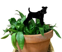 Wire Fox Terrier Plant Stake / Dog / Metal  - £22.37 GBP