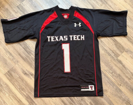 Texas Tech Black Out Football Jersey #1 By Under Armour Size S - £16.73 GBP