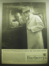 1958 Burberrys Weatherproof Coat Ad - A Burberry Weatherproof at 13-8-0? - £14.54 GBP