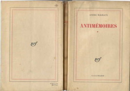 Antimemoires Andre Malraux Autobiography History French Gallimard - £75.44 GBP