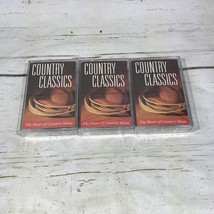 Country Classics 3 Cassette Tapes Various Artist Sony - £5.64 GBP