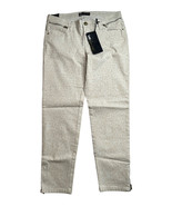 NEW Womens Lee Gold Label White Animal Print Skinny Zipper Ankle Jeans S... - $22.76