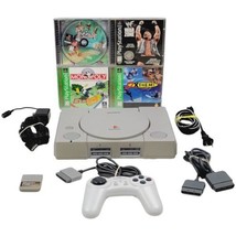 Sony PlayStation 1 SCPH-9001 w Games Ape Escape, WWF War Zone & More - $74.45