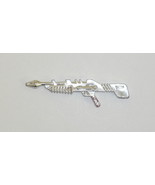 Corps Fox Chrome Rifle Gun Vintage Lanard Action Figure Weapon Part 1986 - £1.19 GBP