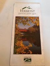 Vermont VT Official State Map  1995 - $9.99